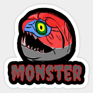 Monster Head of Deep Sea Fish Sticker